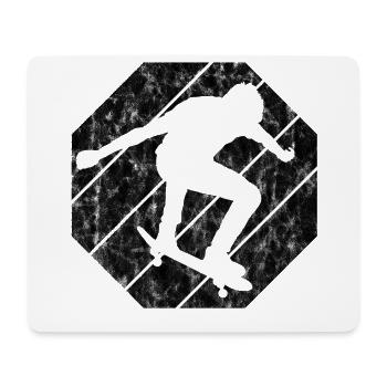 Skateboarder Skateboard Skater Skate Skateing - Tapis de souris (format paysage) - blanc - Devant