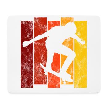 Skateboarder Skateboard Skater Skate Skateing - Tapis de souris (format paysage) - blanc - Devant