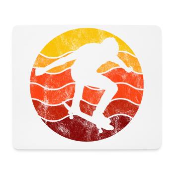 Skateboarder Skateboard Skater Skate Skateing - Tapis de souris (format paysage) - blanc - Devant