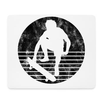 Skateboarder Skateboard Skater Skate Skateing - Tapis de souris (format paysage) - blanc - Devant