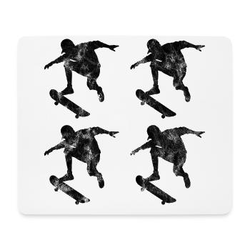 Skateboarder Skateboard Skater Skate Skateing - Tapis de souris (format paysage) - blanc - Devant