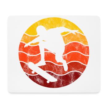 Skateboarder Skateboard Skater Skate Skateing - Tapis de souris (format paysage) - blanc - Devant