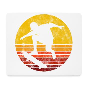 Skateboarder Skateboard Skater Skate Skateing - Tapis de souris (format paysage) - blanc - Devant