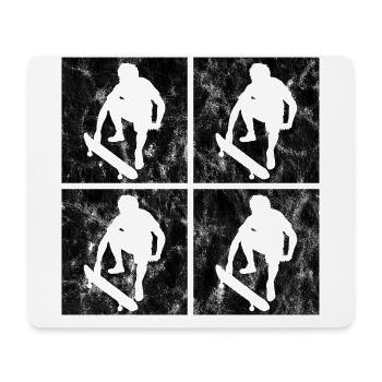 Skateboard Skateboarder Skater Skate Skateing - Mousepad (Querformat) - Weiß - Vorne