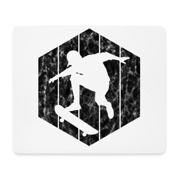 Skateboard Skateboarder Skater Skate Skateing - Tapis de souris (format paysage) - blanc - Devant