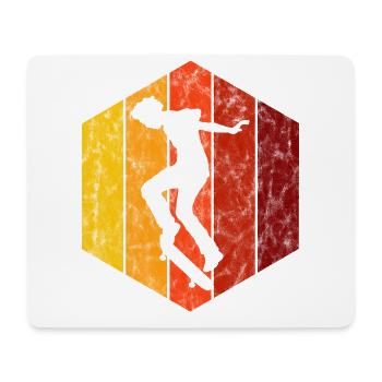 Skateboard Skateboarder Skater Skate Skateing - Mousepad (Querformat) - Weiß - Vorne