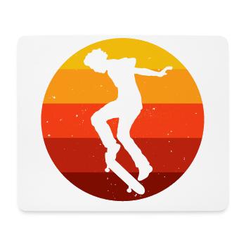 Skateboard Skateboarder Skater Skate Skateing - Mousepad (Querformat) - Weiß - Vorne
