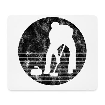 Eis Curling Curler Eisstockschießen Retro Geschenk - Mousepad (Querformat) - Weiß - Vorne