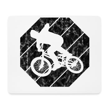 BMX Rad Fahrrad Retro Geschenk Bicycle Motocross - Mousepad (Querformat) - Weiß - Vorne