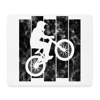 BMX Rad Fahrrad Retro Geschenk Bicycle Motocross - Mousepad (Querformat) - Weiß - Vorne