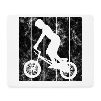 BMX Vélo Vélo Rétro Cadeau Vélo Motocross - Tapis de souris (format paysage) - blanc - Devant