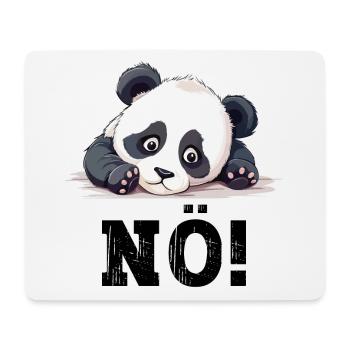 Nö Einfach Nö No Nein Panda Bär Süß Lustig Spruch - Mousepad (Querformat) - Weiß - Vorne