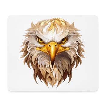 Adler Adlerkopf Raubvogel Greifvogel Tier Natur - Mousepad (Querformat) - Weiß - Vorne