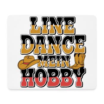 Colorful line dance design with cowboy hat - Mouse Pad (horizontal) - white - Front