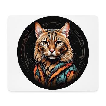 Bengal cat Bengal cat portrait watercolor technique - Mouse Pad (horizontal) - white - Front