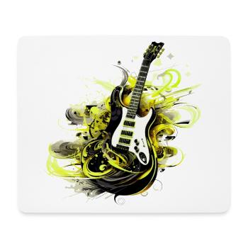 Guitare électrique Guitare Guitariste Instrument de musique Rock - Tapis de souris (format paysage) - blanc - Devant