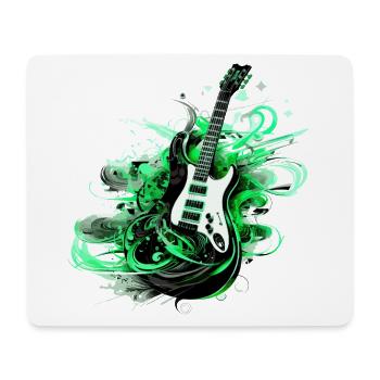 Guitare électrique Guitare Guitariste Instrument de musique Rock - Tapis de souris (format paysage) - blanc - Devant