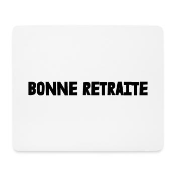 RETRAITE. RETRAITE. RETRAITEE. SENIOR. MAMIE. PAPY - Tapis de souris (format paysage) - blanc - Devant