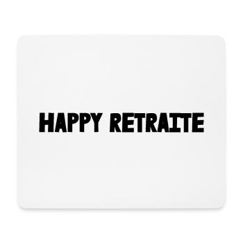 RETRAITE. RETRAITE. RETRAITEE. SENIOR. MAMIE. PAPY - Tapis de souris (format paysage) - blanc - Devant