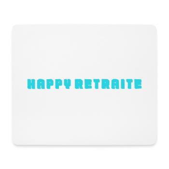 RETRAITE. RETRAITE. RETRAITEE. SENIOR. MAMIE. PAPY - Tapis de souris (format paysage) - blanc - Devant