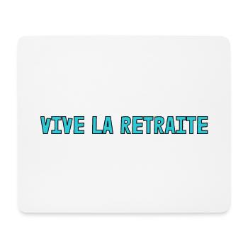RETRAITE. RETRAITE. RETRAITEE. SENIOR. MAMIE. PAPY - Tapis de souris (format paysage) - blanc - Devant