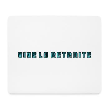 RETRAITE. RETRAITE. RETRAITEE. SENIOR. MAMIE. PAPY - Tapis de souris (format paysage) - blanc - Devant