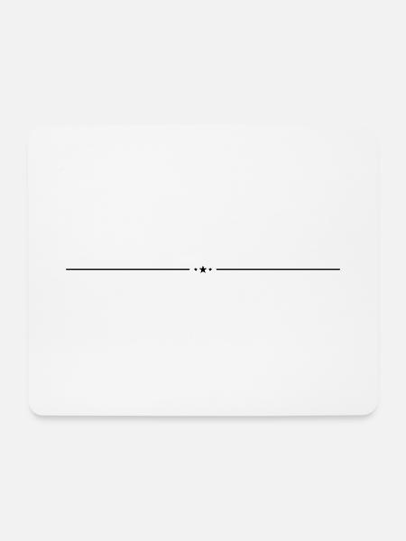 Stern Linie Element - Mousepad (Querformat) - Weiß