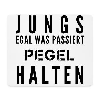 THE FASHION TEE - JUNGS PEGEL HALTEN - Mousepad (Querformat) - Weiß - Vorne