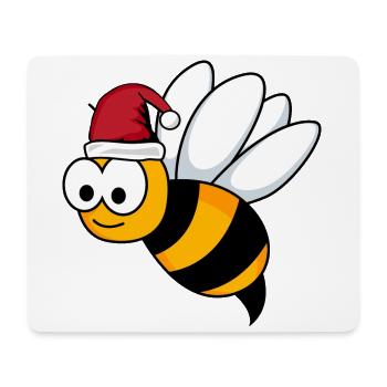 Honigbiene Comic Weihnachten - Mousepad (Querformat) - Weiß - Vorne