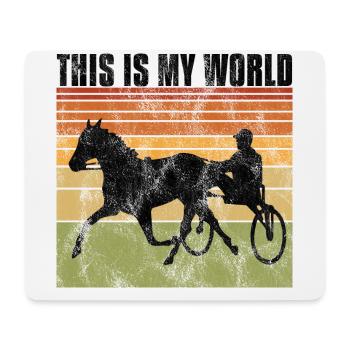 This is my World Trotting Races Retro - Mouse Pad (horizontal) - white - Front
