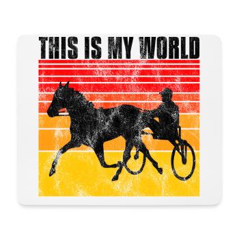 This is my World Trotting Races Retro - Mouse Pad (horizontal) - white - Front