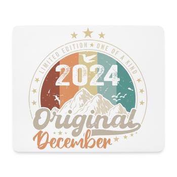 Dezember 2024 Geburtstagsgeschenk - Dezember 2024 - Mousepad (Querformat) - Weiß - Vorne