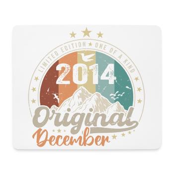 Dezember 2014 Geburtstagsgeschenk - Dezember 2014 - Mousepad (Querformat) - Weiß - Vorne