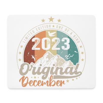 Geburtstagsgeschenk Dezember 2023 - Dezember 2023 - Mousepad (Querformat) - Weiß - Vorne