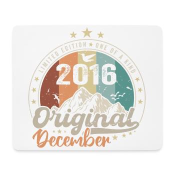 December 2016 Birthday Gift - December 2016 - Mouse Pad (horizontal) - white - Front