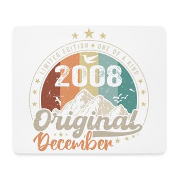 Dezember 2008 Geburtstagsgeschenk - Dezember 2008 - Mousepad (Querformat) - Weiß - Vorne
