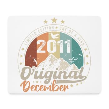 Dezember 2011 Geburtstagsgeschenk - Dezember 2011 - Mousepad (Querformat) - Weiß - Vorne