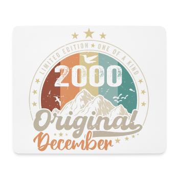 December 2000 Birthday Gift - December 2000 - Mouse Pad (horizontal) - white - Front