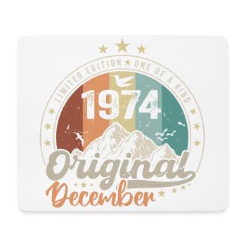 December 1974 Anniversary Gift - December 1974 - Mouse Pad (horizontal) - white - Front