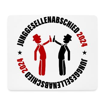 Junggesellenabschied 2024 - Mousepad (Querformat) - Weiß - Vorne