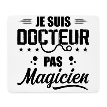 Ich bin Arzt, kein Zauberer Geschenk für Doktor - Mousepad (Querformat) - Weiß - Vorne
