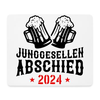 Junggesellen Abschied 2024 - Mousepad (Querformat) - Weiß - Vorne