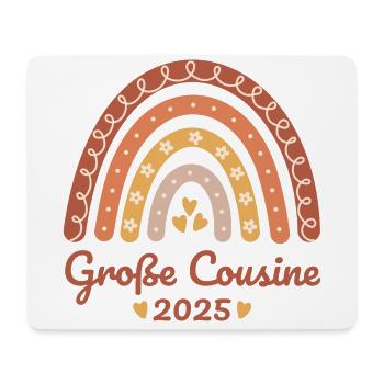 Boho Regenbogen - Große Cousine 2025 - Mousepad (Querformat) - Weiß - Vorne