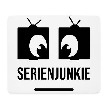 Junkie de la série aux yeux carrés - Tapis de souris (format paysage) - blanc - Devant