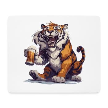 Tiger Bier Lustig - Mousepad (Querformat) - Weiß - Vorne