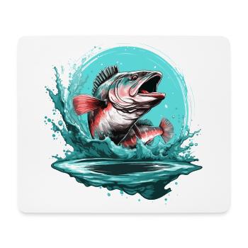 Fishing Angler Fishing Fish Carp Outdoor Fishing - Mouse Pad (horizontal) - white - Front