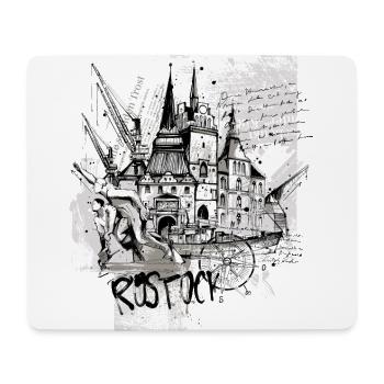 Rostock Collage - Mouse Pad (horizontal) - white - Front
