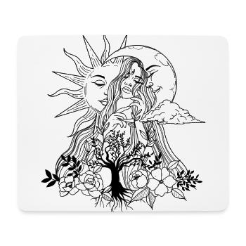 Woman - Mouse Pad (horizontal) - white - Front