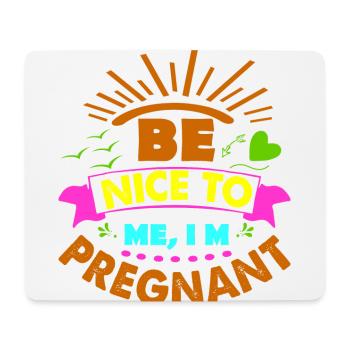 Mère Enceinte Bébé Nourrisson T-shirt Maman - Tapis de souris (format paysage) - blanc - Devant