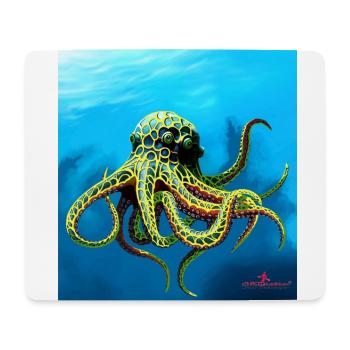 Green Krake - Mousepad (Querformat) - Weiß - Vorne